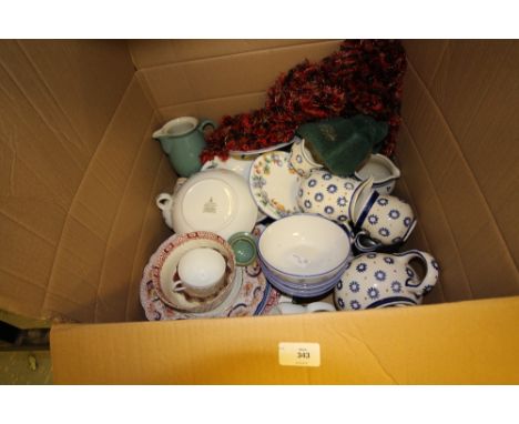 Quantity kitchen china including Worcester Evesham