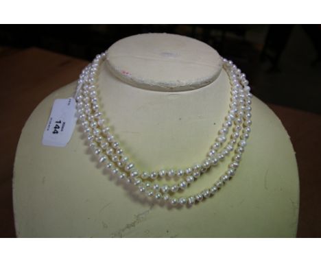 Three freshwater pearl necklaces