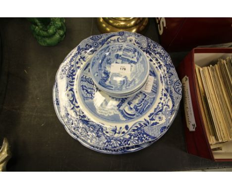 Blue and white Copeland Spode