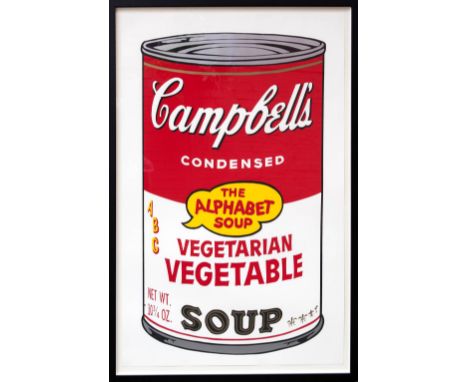 ANDY WARHOL, 'Vegetarian Vegetable Soup - The Alphabet Soup', original screenprint, originally published in 1969, edition of 