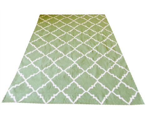 RUG COMPANY INSPIRED DHURRIE CARPET, 274cm x 183cm, Moroccan Lozenge design. 