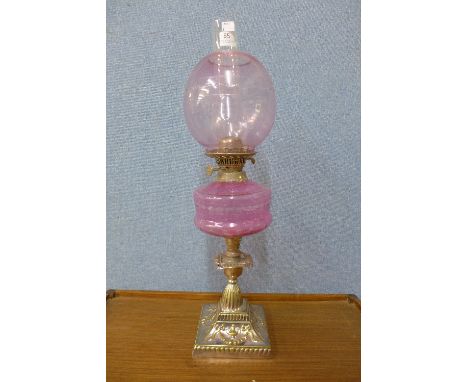 An Edward VII E.P.N.S. Neo-Classical table lamp