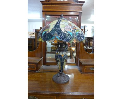 A Tiffany style table lamp