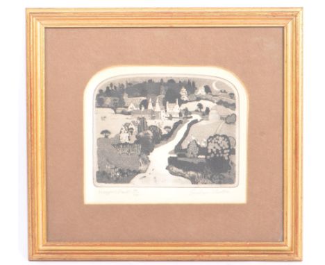 A mid 20th century circa. 1970s Graham Clarke limited edition lithograph titled 'Hoppers Hurst'. The lithograph depicting a v
