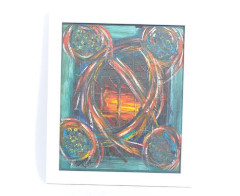 A retro 1973 abstract expressionist art titled 'Just a beer light to guide us', believed to be&nbsp;inspired By The Character