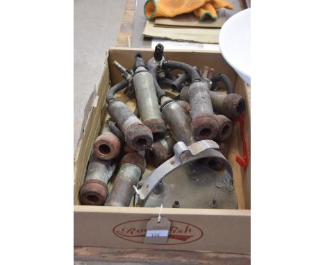 A collection of Vintage Milking Cluster Units 