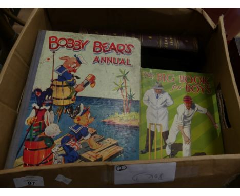 A collection of Vintage Childrens Annuals to include Bobby Bears Annual, the Frank Adams book of Nursery Rhymes The Big Book 