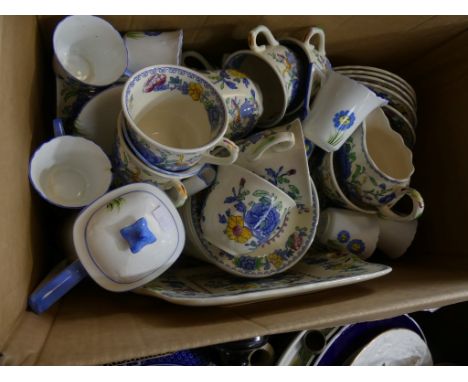 A Mason's 'Regency' part tea service Comprising tea cups, saucers, bowls, etc, together with another similar part coffee serv