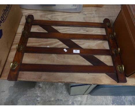 An unusual wall hanging oak  hat rackIn the form of a five bar gate. 