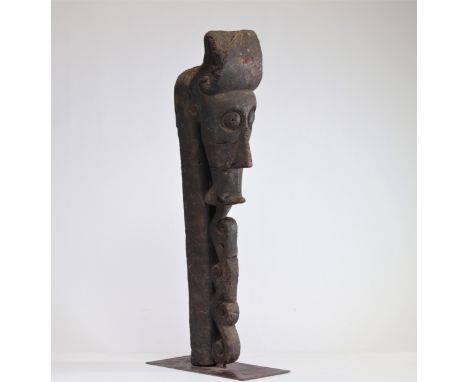 Batak Sumatra carved wooden decorative element - Weight: 5.00 kg - Shipping unavailable - Region: Oceanie - Sizes: H 840 mm x