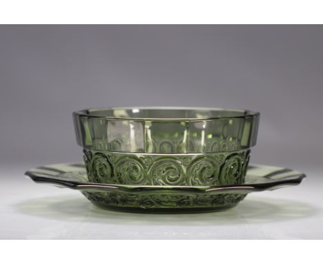 Val Saint Lambert Art Deco Cup "Rosette" Luxval - Weight: 3.58 kg - Shipping unavailable - Region: Belgique - Sizes: PL D 330