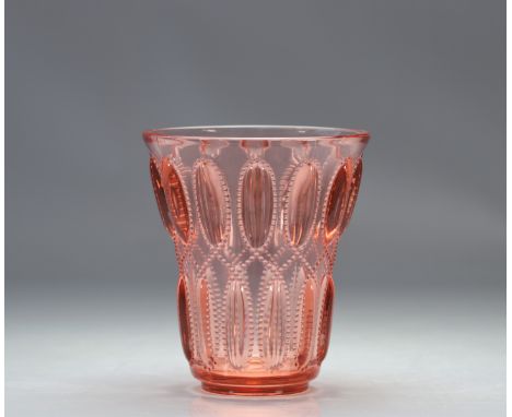 Val Saint Lambert "Ephemeral" Art Deco Vase Luxval - Weight: 1.46 kg - Shipping available - Region: Belgique - Sizes: H 190 M