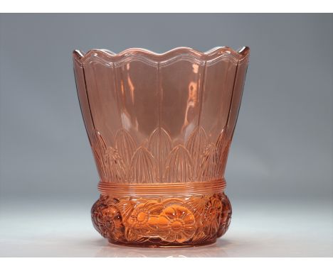 Val Saint Lambert RARE Art Deco vase "Primavera nÂ°42" Luxval - Weight: 4.97 kg - Shipping unavailable - Region: Belgique - S