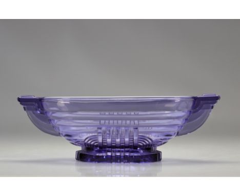 Val Saint Lambert Art Deco cup "Marcelle" Luxval - Weight: 1.02 kg - Shipping available - Region: Belgique - Sizes: H 100 MM 