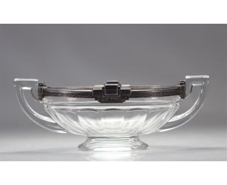 Val Saint Lambert Art Deco cup "Noemie" Luxval - Weight: 1.80 kg - Shipping unavailable - Region: Belgique - Sizes: H 130 MM 