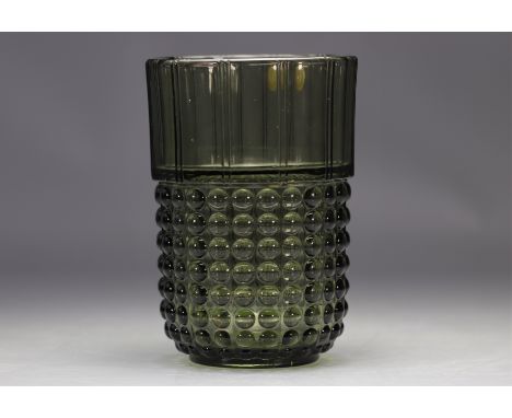 Val Saint Lambert Art Deco vase "Igor" Luxval - Weight: 1.95 kg - Shipping available - Region: Belgique - Sizes: H 210 MM D 1