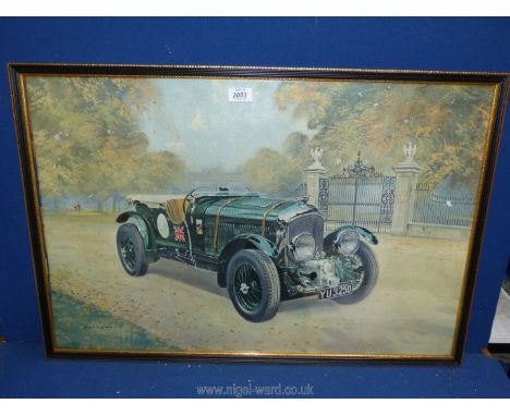 A large framed Coulson Print entitled 'Black Label Bentley', 31 1/4'' x 21 1/2''.