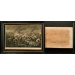 A Pair of Early 19th Century engravings of the Battle of Waterloo, engraved by H. R. Cook and John