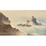 John Farquarson (1865-1931), a collection of three coastal views, watercolour, each signed, the