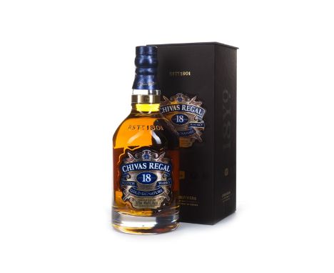 CHIVAS REGAL GOLD SIGNATURE AGED 18 YEARS Blended Scotch Whisky 70cl, 40% volume, in box.