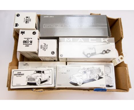 10 First Gear U.S. Trucks. 1957 International R-200 With Moving Van, United Van Lines, 1949 Chevrolet Panel Truck, Wayne Food