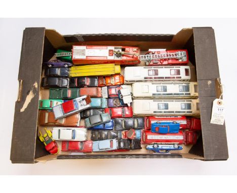 70+ die cast models by mainly Dinky &amp; Corgi. Includes Corgi Major 1105 Carrimore car transporter (boxed), several Dinky T