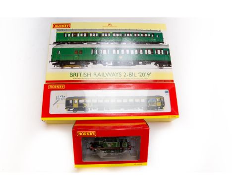 3 Hornby Railways items. A British Railways 2-BIL train pack. (R.3257). Comprising a driving motor brake EMU S10585S and a co