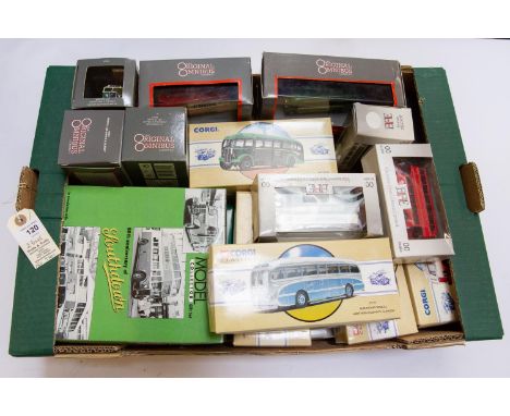 40+ bus models by Corgi, EFE, and Original omnibus, to include. Original omnibus double pack containing Leyland PS1- Leyland 