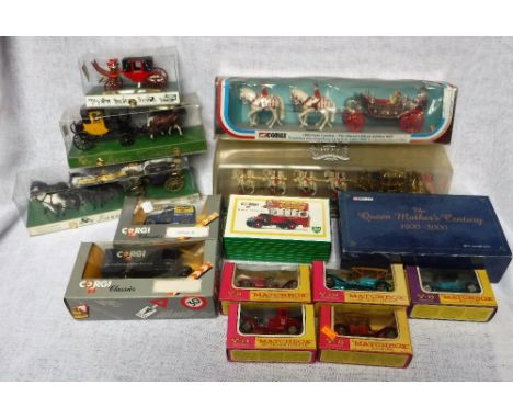 CORGI; A 1977 SLIVER JUBILEE STATE LANDAU, similar Corgi models, three Italian 'Crumm' model carriages, and five original ser