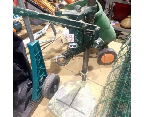 Stanley Bridges metal pillar drill stand. Not available for in-house P&amp;P 