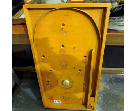 Wooden bagatelle game. Not available for in-house P&amp;P 