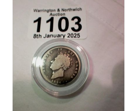 1826 -silver shilling of George IV. UK P&amp;P Group 0 (£6+VAT for the first lot and £1+VAT for subsequent lots)&nbsp; 
