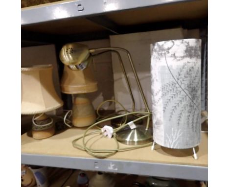 Group of five table/desk lamps. All electrical items in this lot have been PAT tested for safety and have passed. This does n