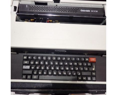 Cased Imperial Gabrielle 8008 typewriter. Not available for in-house P&amp;P 