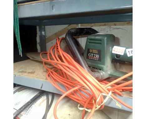 Black &amp; Decker GT230 hedge trimmer with power lead. All electrical items in this lot have been PAT tested for safety and 