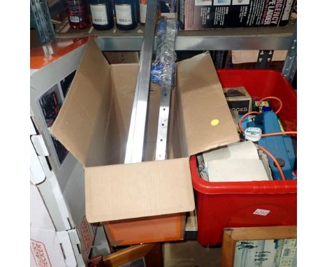 Two boxes of modern and vintage tools and a Black &amp; Decker storage set. All electrical items in this lot have been PAT te