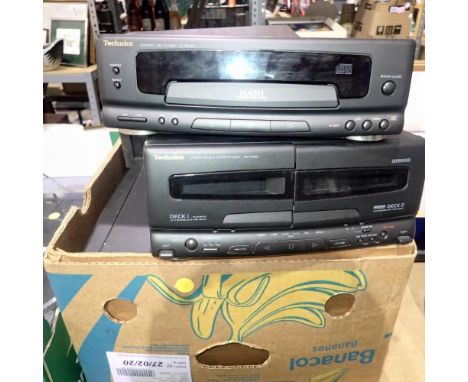 Technics stereo stack system, with speakers. All electrical items in this lot have been PAT tested for safety and have passed