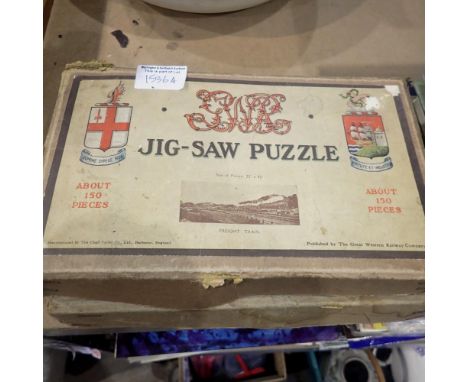 Two wooden Chad Valley jigsaws. Not available for in-house P&amp;P 