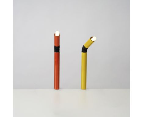 DANILO & CORRADO AROLDI (XX)Paire de lampes de table agraffes PeriscopioCréation en 1967 Edition Stilnovo Marque de l'éditeur