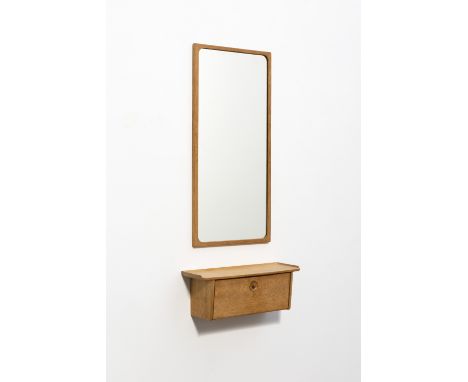 LUDVIG PONTOPPIDANUn miroir et une console muraleCirca 1950Tamponné 'MADE IN DENMARK BY / PONTOPPIDAN / COPENHAGEN, DENMARK'C