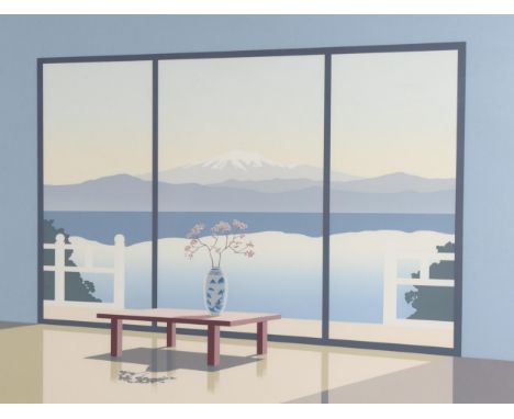 Mick Durant, screen print, East View, signed in pencil, artist's proof, image 40cm x 55cm, framedGood condition 