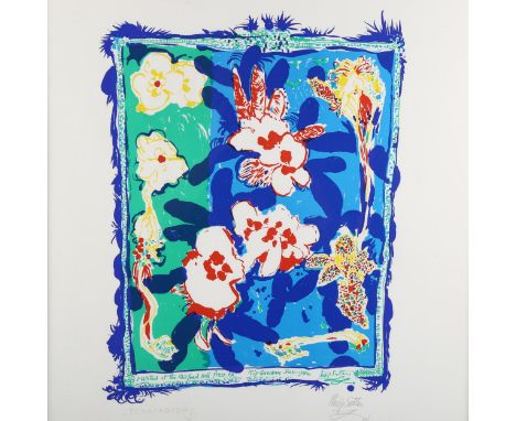 Philip Sutton (born 1928), colour lithograph, Tchaikovsky, 1986, signed and numbered, overall frame dimensions 69cm x 56cmGoo