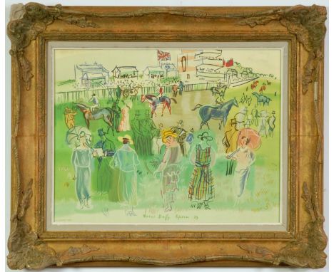 RAOUL DUFY, Epsom lithograph, signed in the plate, French vintage frame, 50cm x 40cm. 