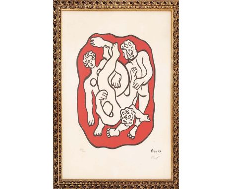 FERNAND LEGER, 'Les Acrobales', lithograph, signed in the plate, pencil numbered 483/600, blind stamped, framed. 