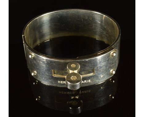 Hermès silver bangle&nbsp;