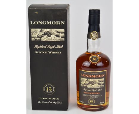 Longmorn Highland Single Malt Scotch Whisky 15 years oak cask matured, 70cl, 45% vol, in original box
