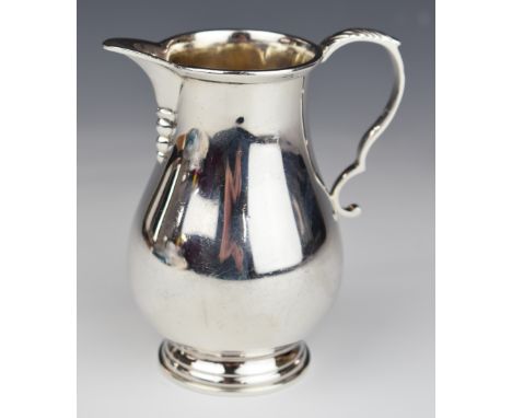 Walker &amp; Hall Elizabeth II hallmarked silver jug, Birmingham, date letter rubbed, height 12cm, weight 229g