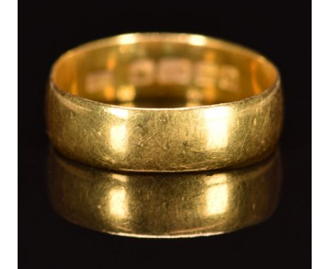 A 22ct gold band / ring, Birmingham 1938, 2.8g, size L