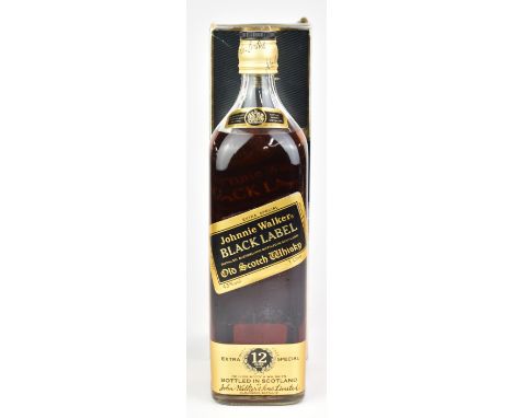 Johnnie Walker Black Label Scotch Whiskey, 1ltr, 43% vol, in presentation box