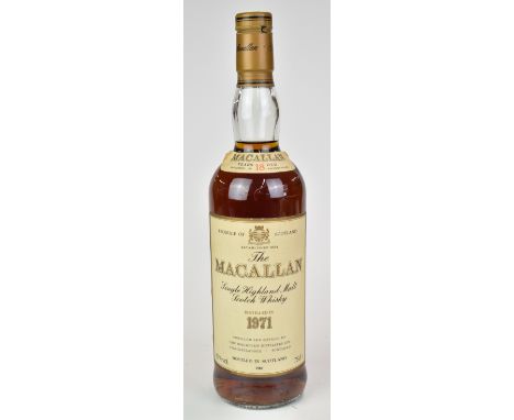 The Macallan Single Highland Malt Scotch Whisky matured in sherry wood for 18 years, distilled in 1971, 43% vol, 75cl
